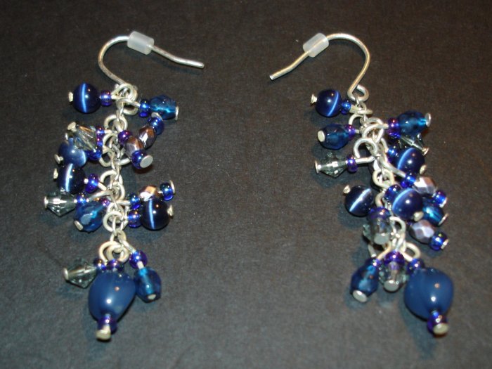 Blue Dangle Earrings