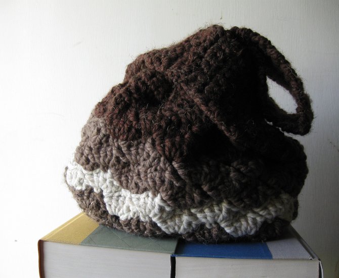the super chub bag in barley, taupe, fisherman, and marble.