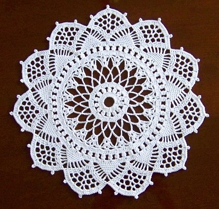 10.5" Rose Window doily