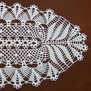 21.5" Woodland Symphony oval doily ** Custom orders only (not currently in stock)