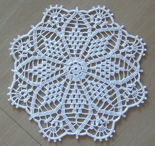 11" Crown Jewels doily