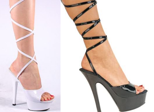 Kiss - Women's Sandal with Calf and Ankle Wrap and Toe Strap