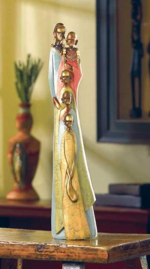 TRIBAL FAMILY FIGURINE--Item #: 37994