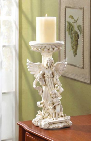 ANGEL & KIDS CANDLEHOLDER---Item #: 34172
