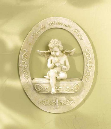 CHERUB 'WELCOME' PLAQUE--Item #: 34877
