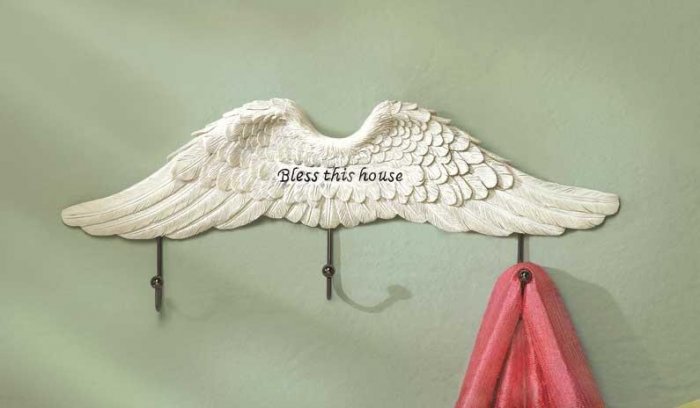 ANGEL WINGS WALL HOOK---Item #: 38288