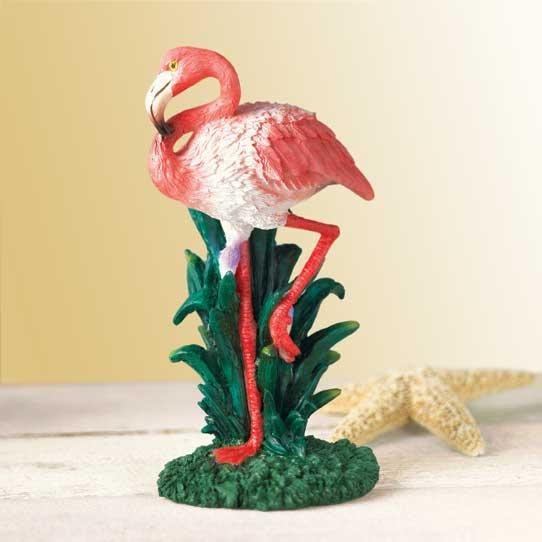 RESIN FLAMINGO FIGURINE---Item #: 37550