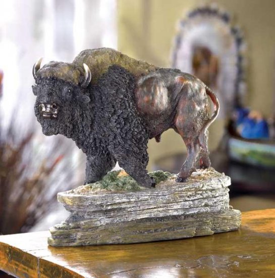 BUFFALO FIGURINE---Item #: 37551