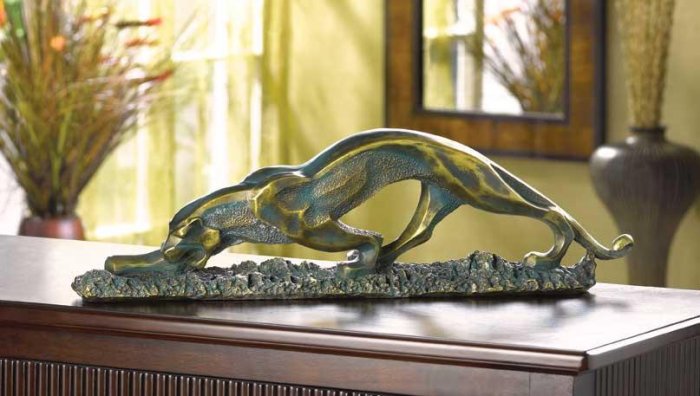 MAJESTIC LEOPARD STATUE---Item #: 38284