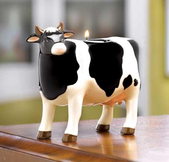 COW CANDLEHOLDER---Item #: 38253