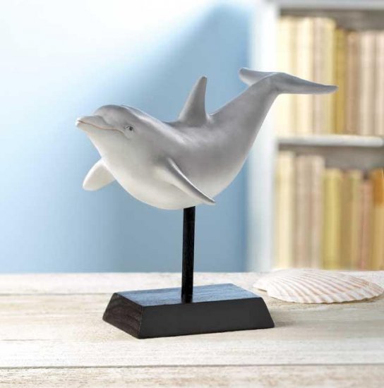 CERAMIC DOLPHIN FIGURINE---Item #: 37493
