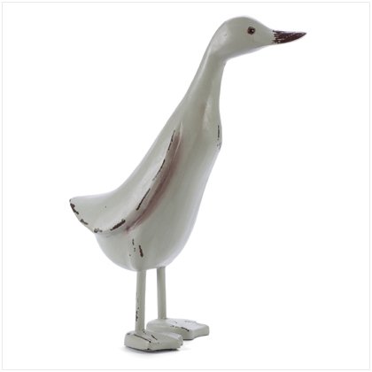 CARVED WOODEN SAGE DUCK---Item #: 37667