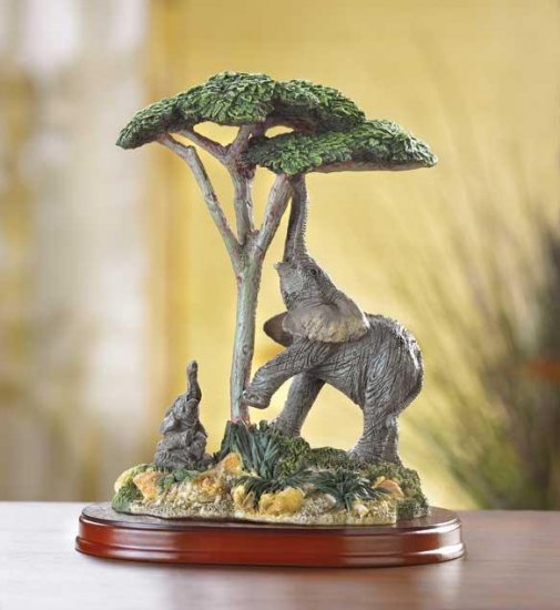 ELEPHANT AND CHILD FIGURINE---Item #: 38351