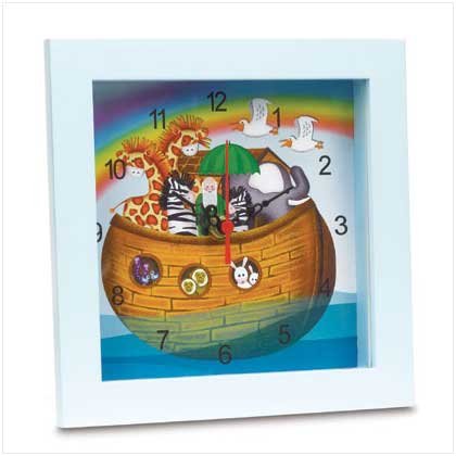 NOAH`S ARK CLOCK---Item #: 37861