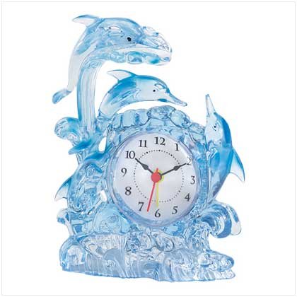 DOLPHIN FANTASY CLOCK---Item #: 38935