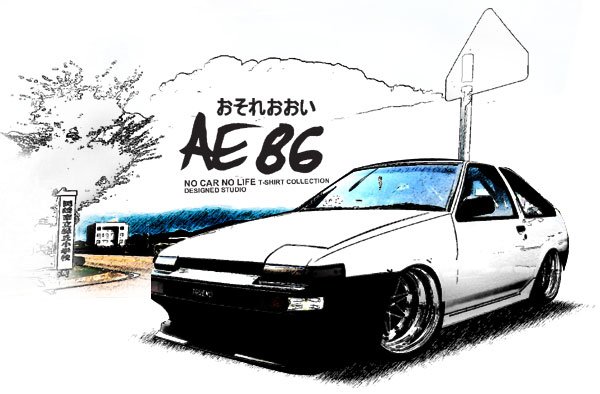 Toyota Corolla AE86 Drift Zone Car Tees