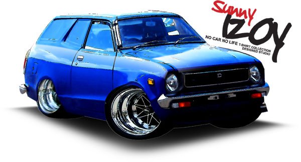 Datsun Sunny 120Y Van draw Car Tees