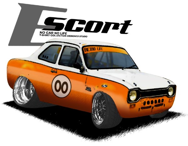 Ford Escort Retro Car Tees