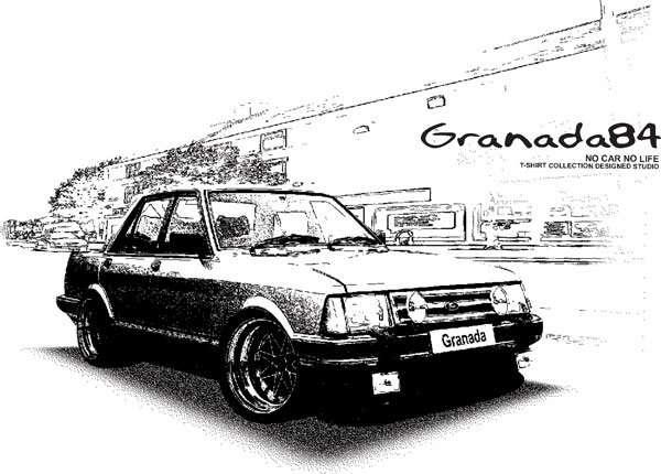 Ford granada 1984 Retro Car Tees