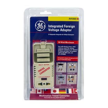 GENERAL ELECTRIC MULTI-NATION TRAVEL VOLTAGE CONVERTER
