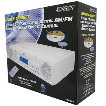 JENSEN UNDER CABINET AM/FM STEREO CD PLAYER