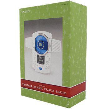 SPECTRA STEREO SHOWER CLOCK RADIO AND CD PLAYER