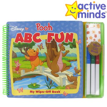 ACTIVE MINDS DISNEY POOH ABC FUN WIPE-OFF BOOK