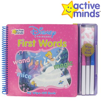 ACTIVE MINDS DISNEY PRINCESS FIRST WORDS WIPE-OFF BOOK