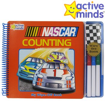 ACTIVE MINDS NASCAR COUNTING WIPE-OFF BOOK