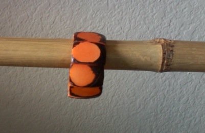 Stylish Orange Chunky Bracelet