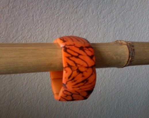 Stylish Orange Chunky Bracelet