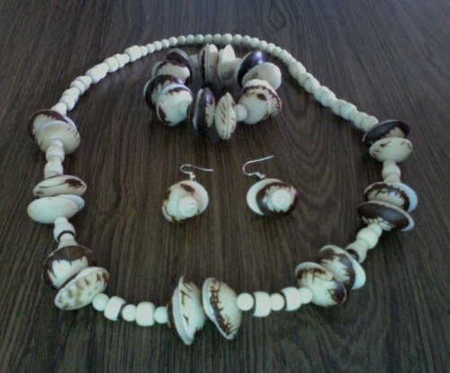 Necklace, Bracelet & Earrings- Beach Wedding Set