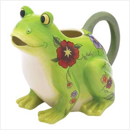 FLORAL FROG PITCHER