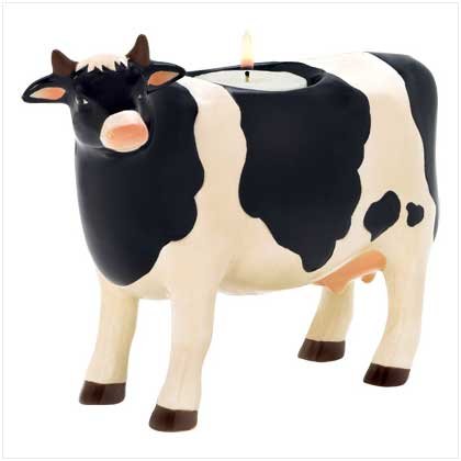 COW CANDLEHOLDER
