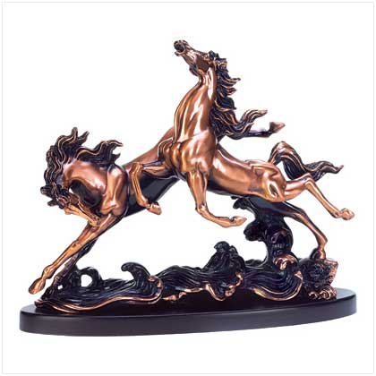 HORSE AT SEASIDE STATUE ~on sale & free shipping~