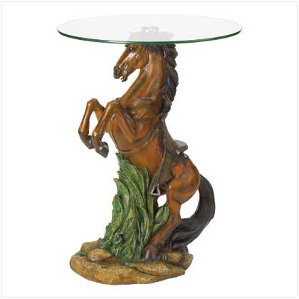 MAJESTIC STALLION ACCENT TABLE (FREE SHIPPINC)