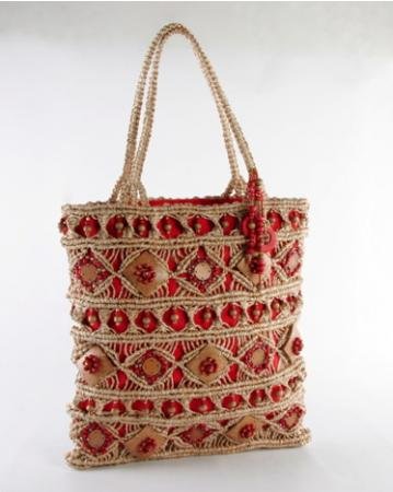 Fiji - Red Large Tote Bag