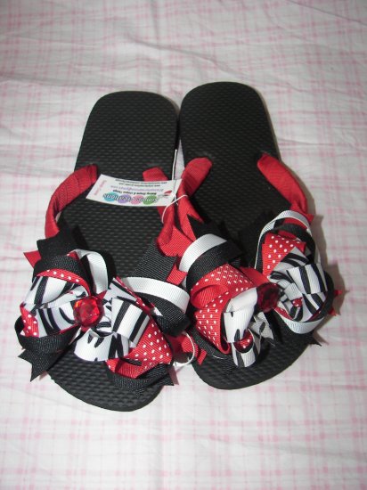 B61- Ribbon Flip-Flop: Adult 5-6