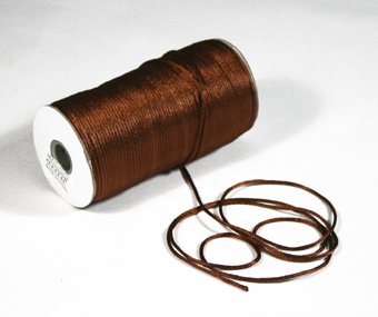 1/8" Brown Satin Rat Tail Cord - 200 yds