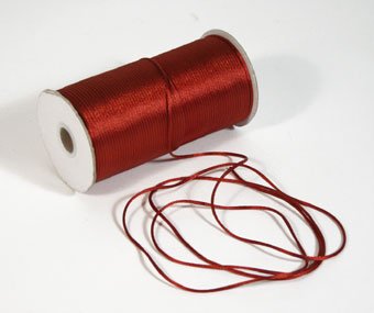 1/8" Burgundy Satin Rat Tail Cord - 200 yds