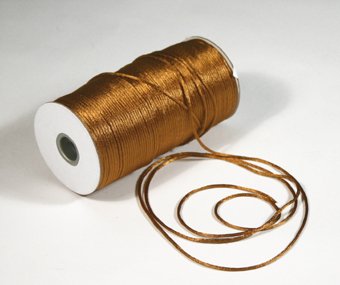 1/8" Gold Satin Rat Tail Cord - 200 yds