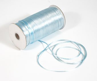 1/8" Light Blue Satin Rat Tail Cord - 200 yds