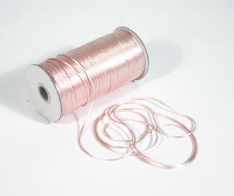 1/8" Light Pink Satin Rat Tail Cord - 200 yds