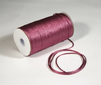 1/8" Mauve Satin Rat Tail Cord - 200 yds