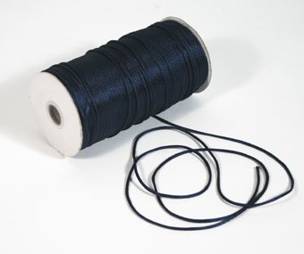 1/8" Navy Satin Rat Tail Cord - 200 yds