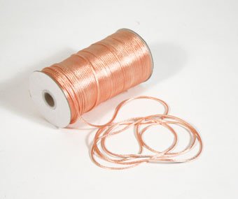 1/8" Peach Satin Rat Tail Cord - 200 yds