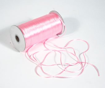 1/8" Pink Satin Rat Tail Cord - 200 yds