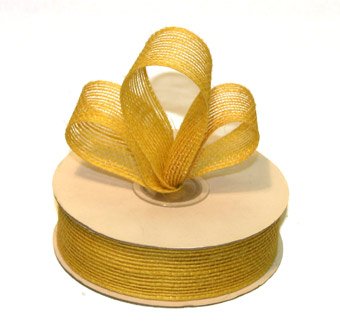 1-1/2" Canary Jute Burlap Ribbon - 10 yds