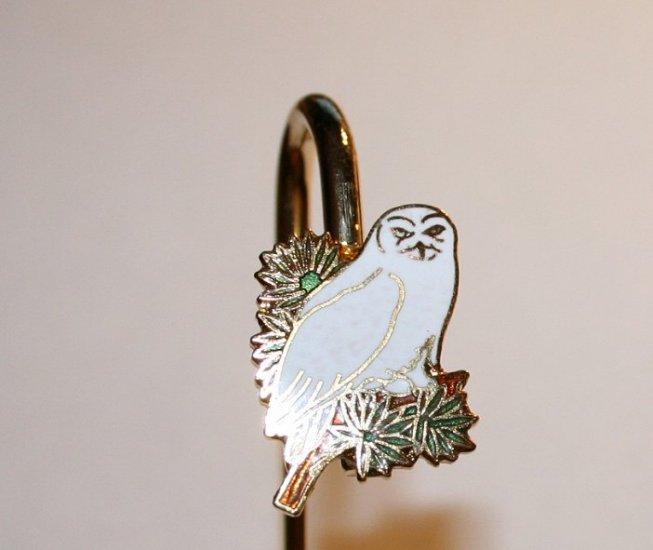Snowy Owl Metal Bookmark from Alaska