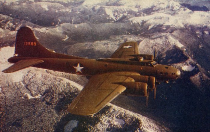 Flying Fortress Boeing B-17 Bomber Wesco Post Card
